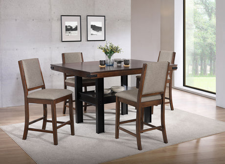 Patterson Counter Height Dining Table & Sets - 5pcs- Table + 4 Counter Chairs
