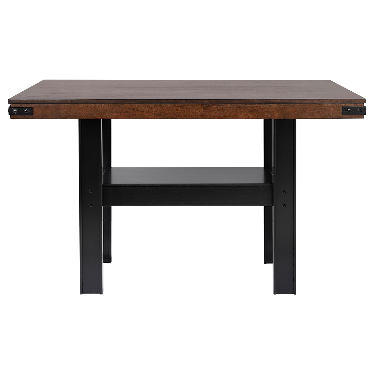 Patterson Counter Height Dining Table & Sets - Industrial Mango Oak & Black with Beige Upholstered Chairs – view 16