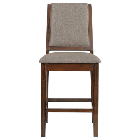 Patterson Counter Height Dining Table & Sets - Industrial Mango Oak & Black with Beige Upholstered Chairs – view 20