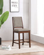 Patterson Counter Height Dining Table & Sets - Industrial Mango Oak & Black with Beige Upholstered Chairs - lifestyle