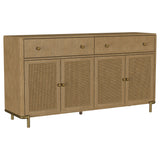 Arini Round or Extension Dining Table & Sets - Cane Door Sideboard - Sand Wash