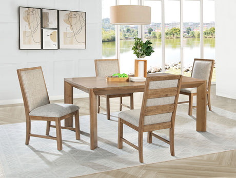 Bruner 72" Rectangular Dining Table & Sets - 5pcs- Table + 4 Side Chairs