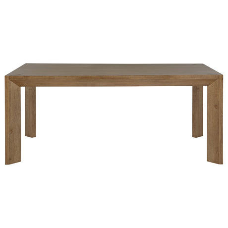 Bruner 72" Rectangular Dining Table & Sets - Natural Brown Ash with Oatmeal Upholstered Ladder-Back Chairs – view 16