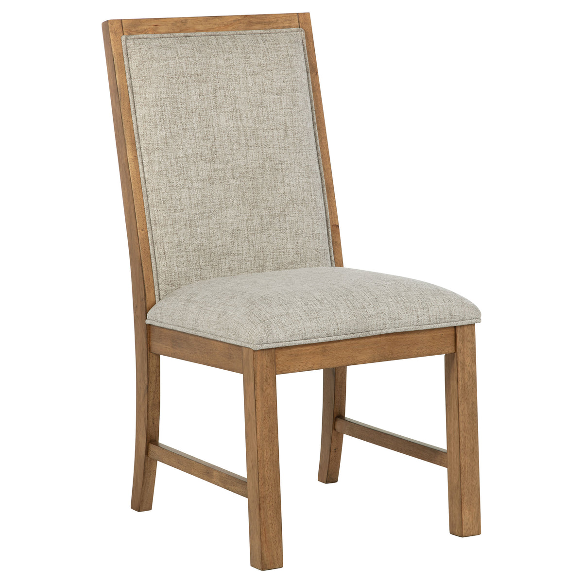 Bruner 72" Rectangular Dining Table & Sets - Natural Brown Ash with Oatmeal Upholstered Ladder-Back Chairs – view 19