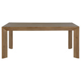 Bruner 72" Rectangular Dining Table & Sets - Natural Brown Ash with Oatmeal Upholstered Ladder-Back Chairs – view 7