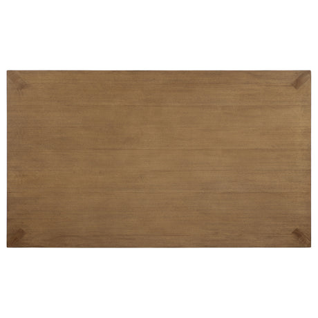 Bruner 72" Rectangular Dining Table & Sets - Natural Brown Ash with Oatmeal Upholstered Ladder-Back Chairs – view 9