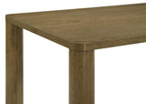 Castlewood 71" Dining Table, Sets & Sideboard - Mid-Century Brown Oak with Light Tan Chenille Chairs – view 12