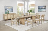 Kailani 110" Extension Dining Table & Sets - 10pcs- Table + 8 Side Chairs + Sideboard