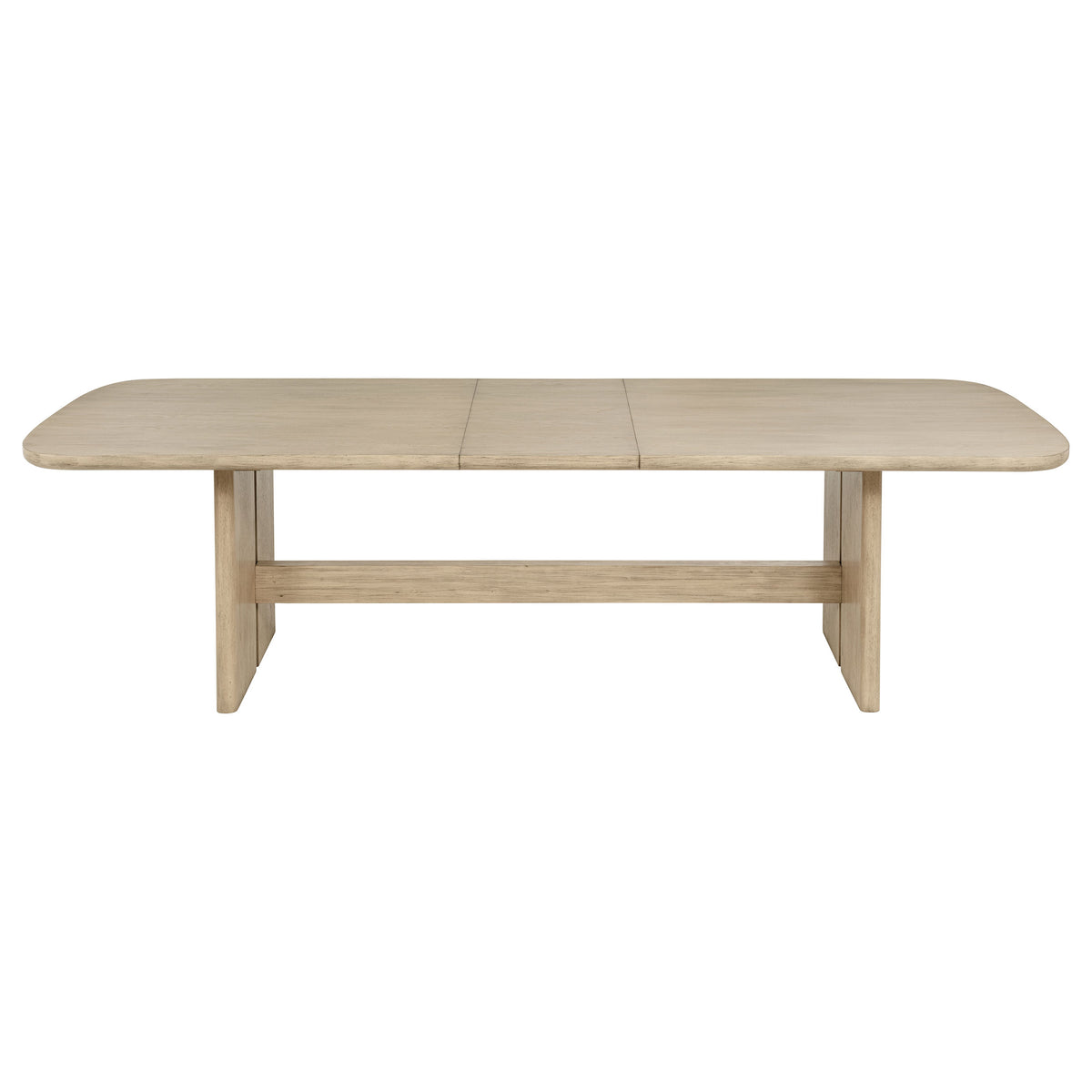 Kailani 110" Extension Dining Table & Sets - Coastal Beige Oak with Cane-Back Chairs, Sideboard & Vitrine – view 14