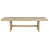 Kailani 110" Extension Dining Table & Sets - Coastal Beige Oak with Cane-Back Chairs, Sideboard & Vitrine – view 14