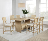 Kailani Counter Height Storage Dining Table & Sets - 7pcs- Table + 6 Counter Chairs