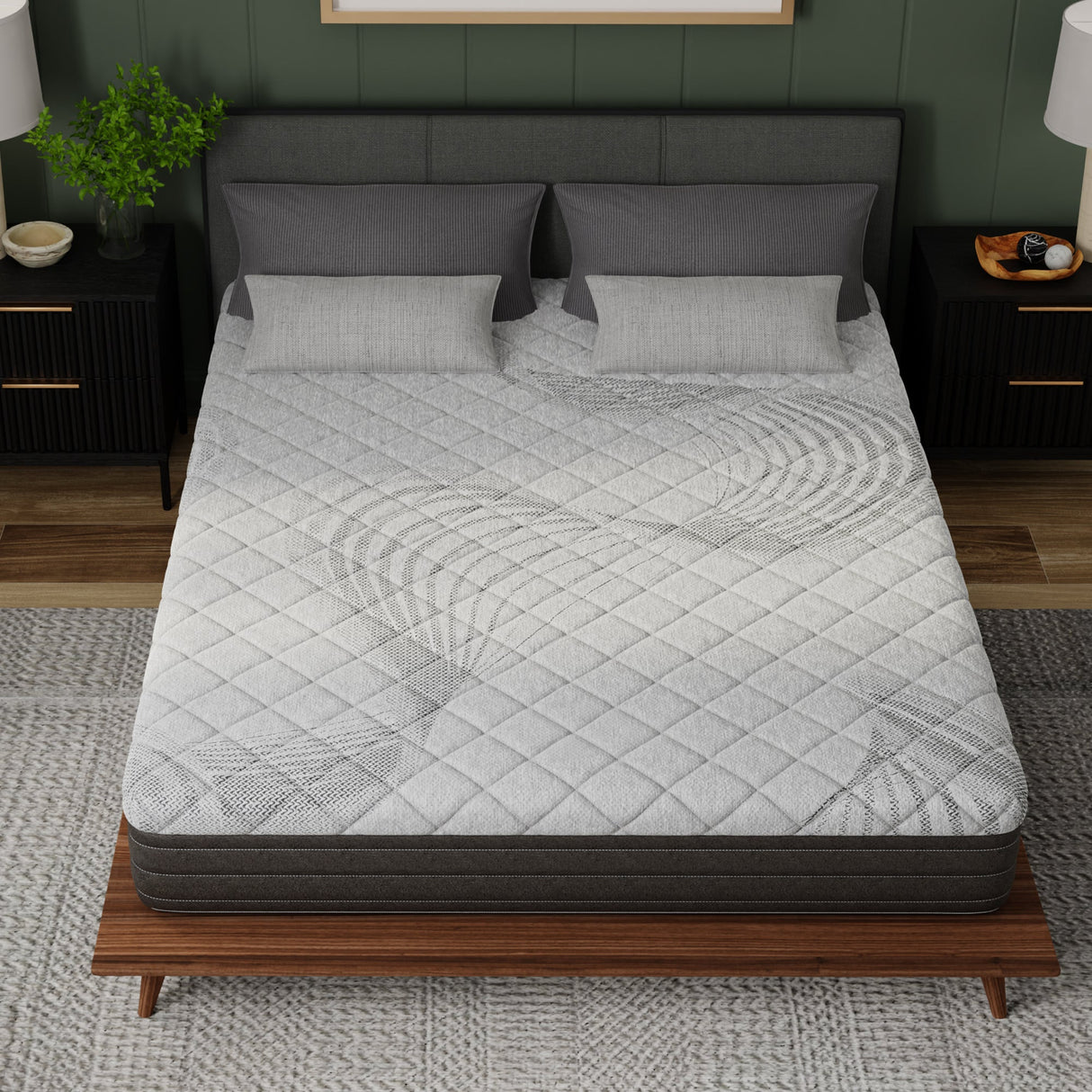 10-Inch Essentials Comfort Reactive Medium Mattress - Cooling Gel Foam