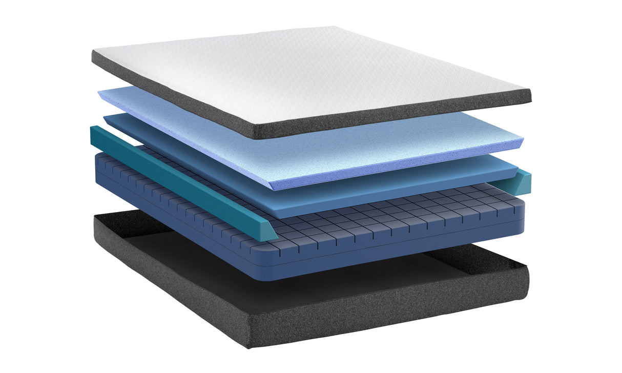 Blissful Nights 10 Inch Rose Medium Mattress - Cooling Comfort