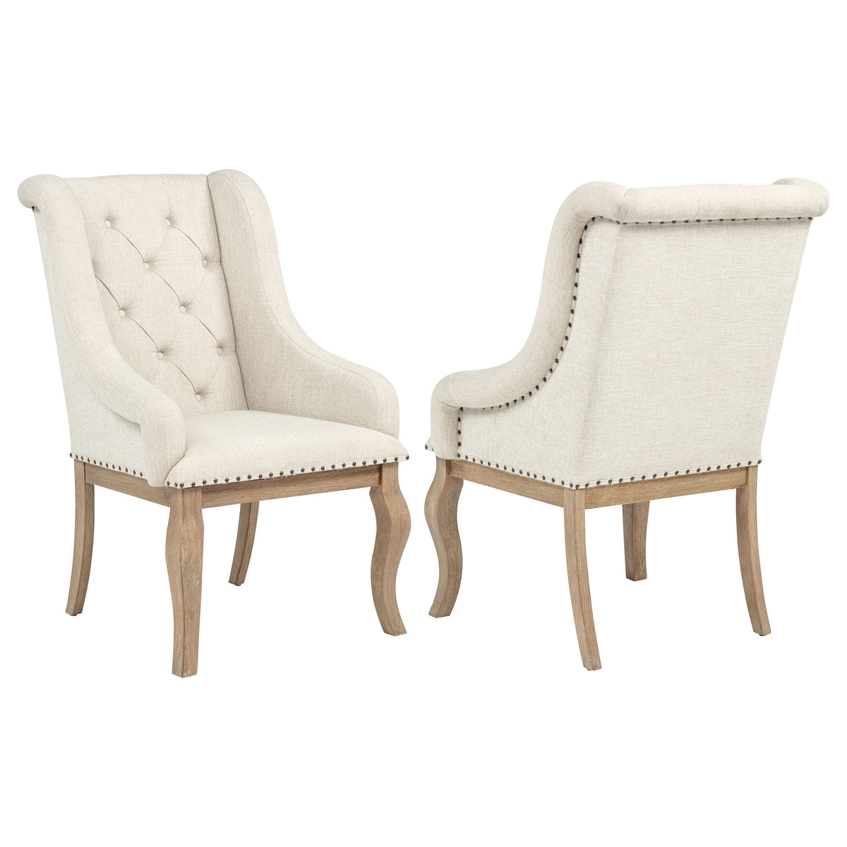 Brockway Extension Dining Table & Sets - Set of 2 Arm Chairs