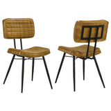 Misty Genuine Leather Dining Side Chairs (Set of 2) - Set of 2 Side Chairs