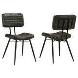 Misty Genuine Leather Dining Side Chairs (Set of 2) - Set of 2 Side Chairs