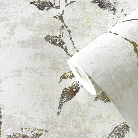 Galerie Elegance Leaf Impression Wallpaper