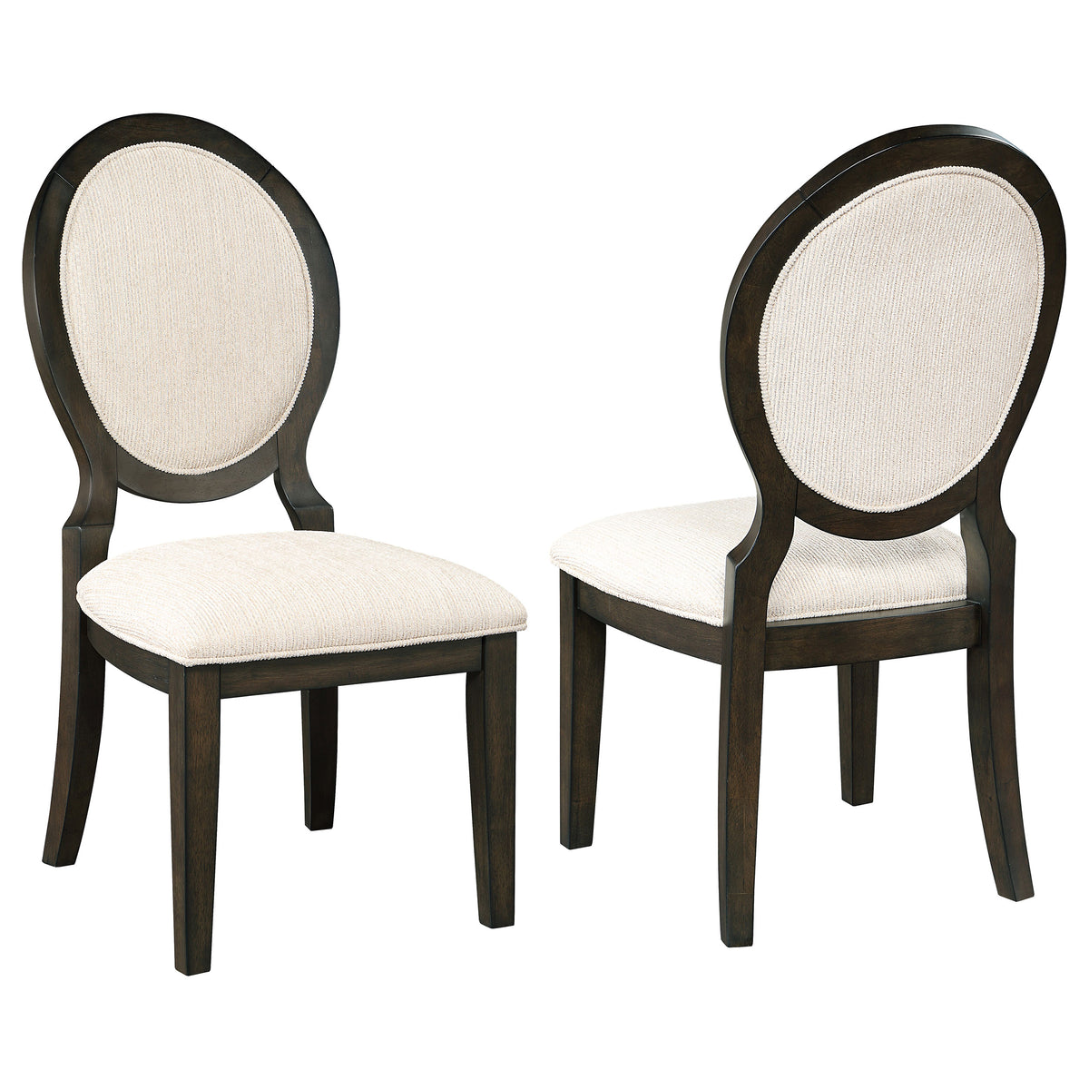 Twyla Oval Back Dining Side Chairs, Set of 2