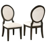Twyla Oval Back Dining Side Chairs, Set of 2