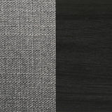 Stevie Mid-Century Z-Frame Padded Dining Arm Chairs (Set of 2) - Black Stain Hardwood with Padded Fabric Seats – view 12
