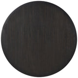 Leandro Pedestal Dining Collection - 60" Round or 78"-96" Extension Table in Burnished Black with Cream Chairs – view 19