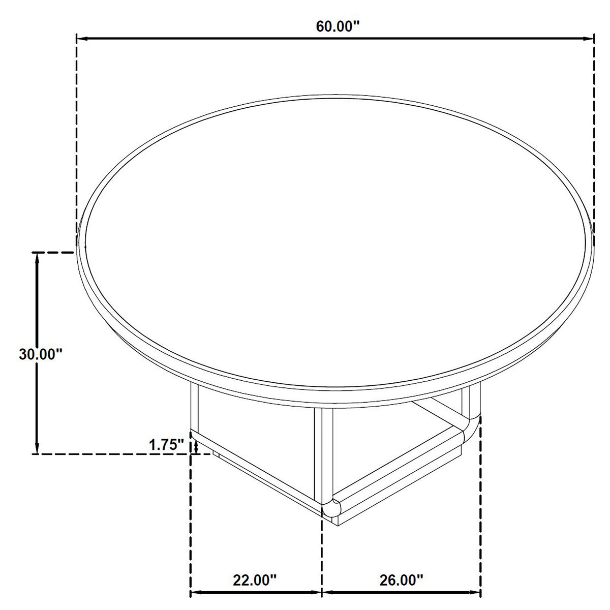 Leandro Pedestal Dining Collection – View 21