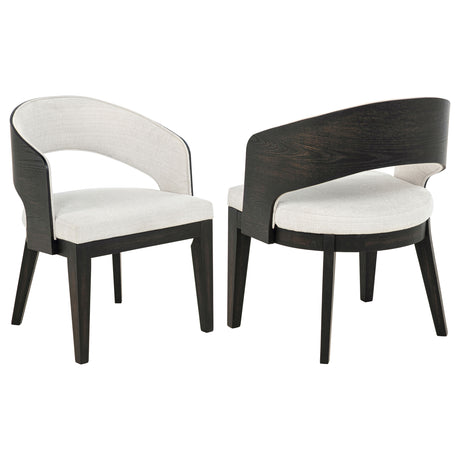Leandro Pedestal Dining Collection - Set of 2 Arm Chairs
