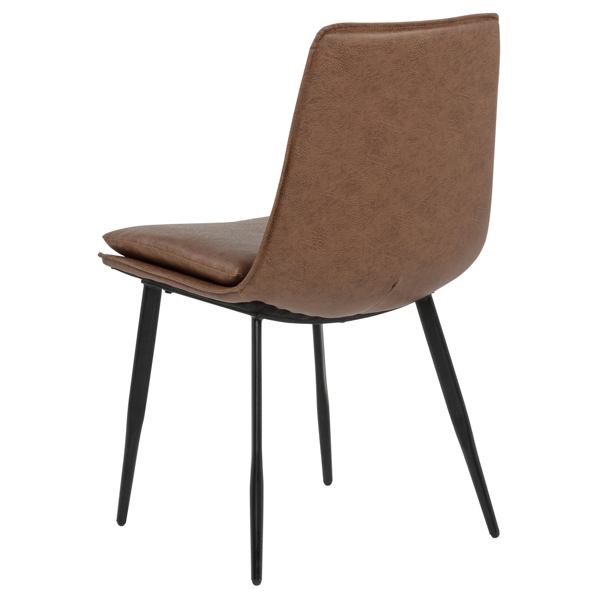 Ortega Dining Collection - 46" Round Marble Top Pedestal Table, Coffee Leatherette Chairs & Marble Top Sideboard – view 16