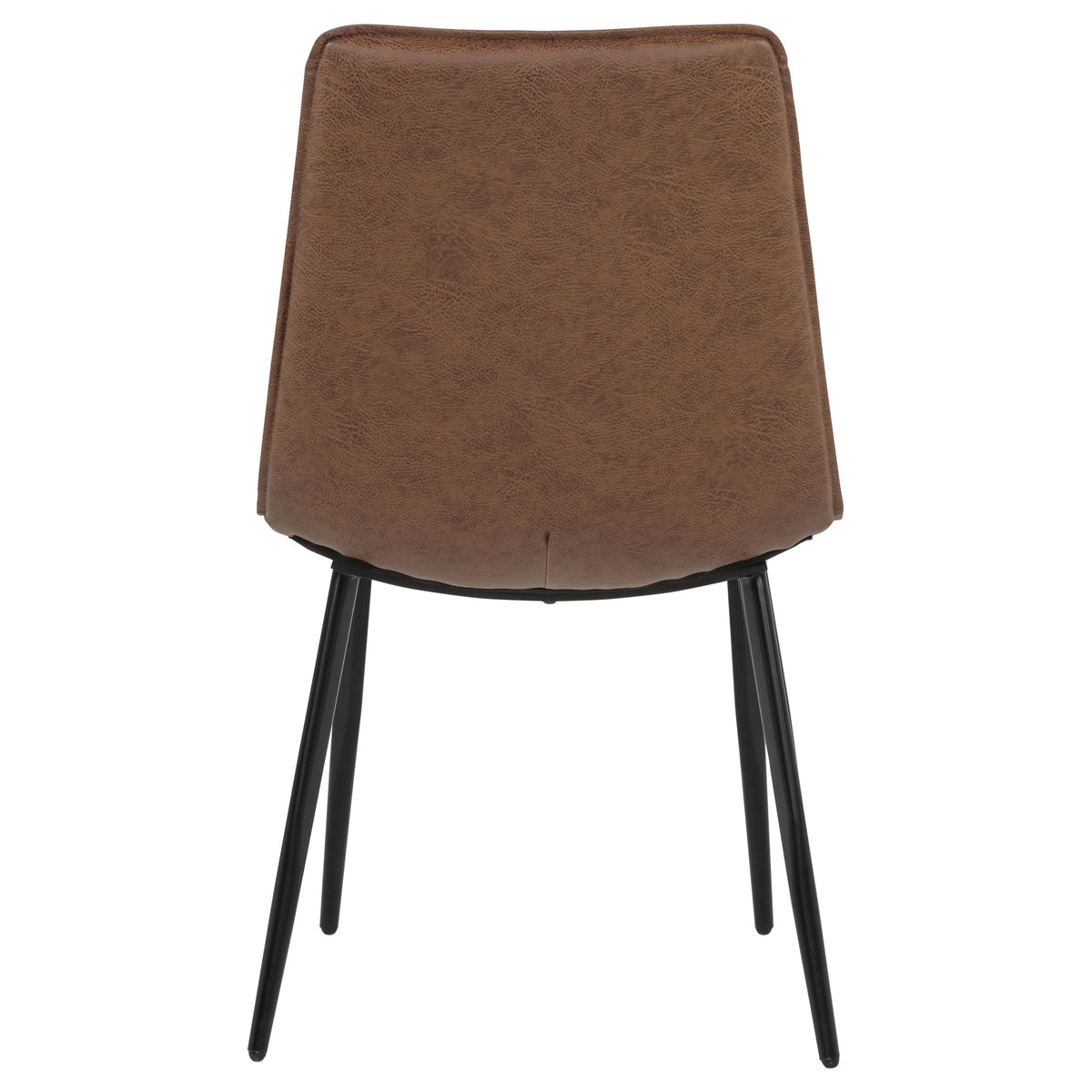 Ortega Dining Collection - 46" Round Marble Top Pedestal Table, Coffee Leatherette Chairs & Marble Top Sideboard – view 17