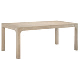 Solano 90" Extension Dining Table & Sets - Weathered Mango with Curved Legs, Beige Upholstered Chairs & Sideboard – view 9