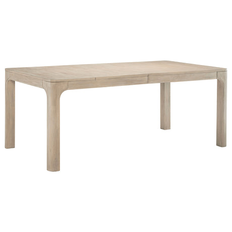 Solano 90" Extension Dining Table & Sets - Weathered Mango with Curved Legs, Beige Upholstered Chairs & Sideboard – view 9