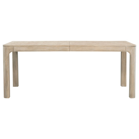 Solano 90" Extension Dining Table & Sets - Weathered Mango with Curved Legs, Beige Upholstered Chairs & Sideboard – view 10