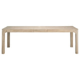 Solano 90" Extension Dining Table & Sets - Weathered Mango with Curved Legs, Beige Upholstered Chairs & Sideboard – view 11