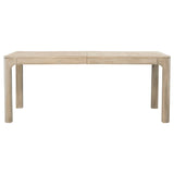 Solano 90" Extension Dining Table & Sets - Weathered Mango with Curved Legs, Beige Upholstered Chairs & Sideboard – view 12