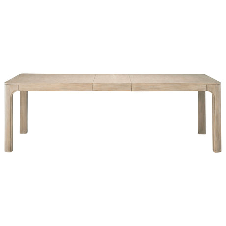Solano 90" Extension Dining Table & Sets - Weathered Mango with Curved Legs, Beige Upholstered Chairs & Sideboard – view 13