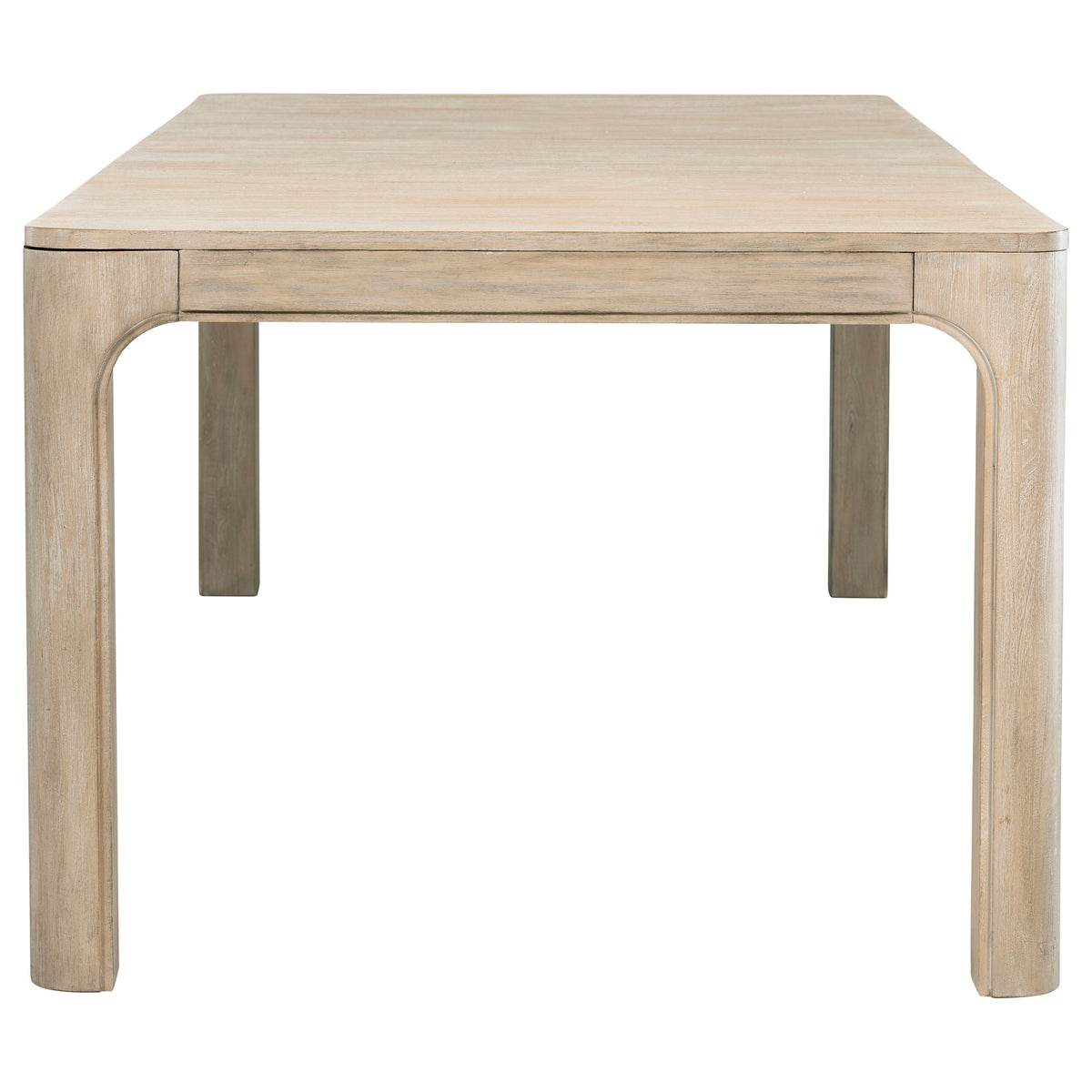 Solano 90" Extension Dining Table & Sets - Weathered Mango with Curved Legs, Beige Upholstered Chairs & Sideboard – view 15