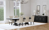 Baney Extension Dining Collection - 7pcs- Extension Table + 6 Side Chairs