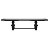 Baney Extension Dining Collection - Distressed Black Trestle Table, Round Pedestal Table, Sideboard & Wingback Chairs – view 13
