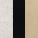 Tina Upholstered Counter Height Stools (Set of 2) - Open Back in Light Beige Linen with Black Footrest Base – view 13
