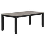 Elodie 60-78" Extension Dining Table & Sets - Two-Tone Grey & Black with Dove Grey Upholstered Chairs – view 15