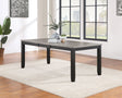 Elodie 60-78" Extension Dining Table & Sets - Two-Tone Grey & Black with Dove Grey Upholstered Chairs – view 1