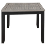 Elodie 60-78" Extension Dining Table & Sets - Two-Tone Grey & Black with Dove Grey Upholstered Chairs – view 8