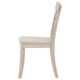 Orrison Ladder Back Dining Side Chairs - Farmhouse Wood Seat in Linen, Set of 2 – view 3