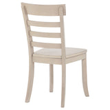 Orrison Ladder Back Dining Side Chairs - Farmhouse Wood Seat in Linen, Set of 2 – view 6