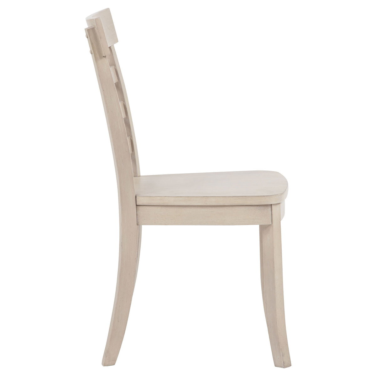 Orrison Ladder Back Dining Side Chairs - Farmhouse Wood Seat in Linen, Set of 2 – view 7