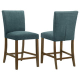 Paxton Counter Height Dining Set - Set of 2 Counter Chairs - Teal Blue