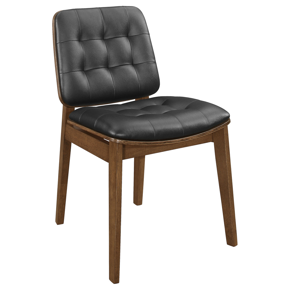 Paxton 48" Round Glass Top Dining Table & 5-Piece Set - Mid-Century Boomerang Base in Brown – view 16