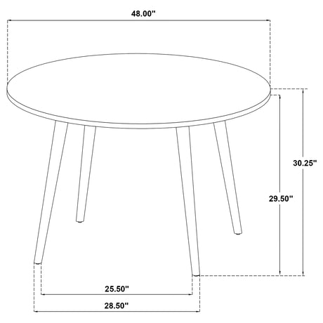 Andrews Round & Rectangular Dining Collection - Windsor Spindle-Back Chairs in Light Ash, White or Black – view 19