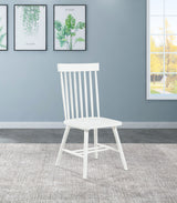 Andrews Round & Rectangular Dining Collection - Windsor Spindle-Back Chairs in Light Ash, White or Black - lifestyle