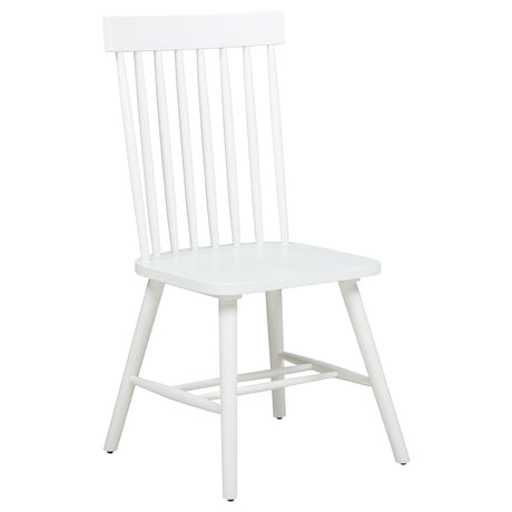 Andrews Round & Rectangular Dining Collection - Set of 2 Side Chairs - White